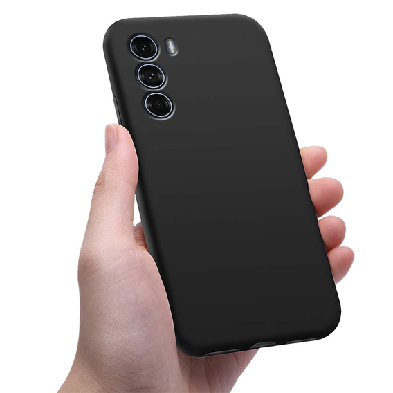 Caz subțire pentru Motorola Moto G200 5G, Slim, negru