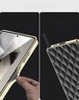 Husă pentru Samsung Galaxy S25 Ultra, Leather Rhombus, negru