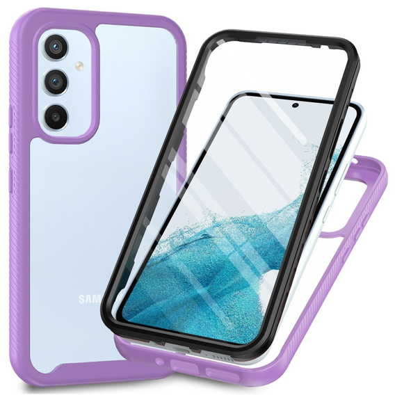 Carcasă pentru Samsung Galaxy A34 5G, Shockproof, cu folie, violet