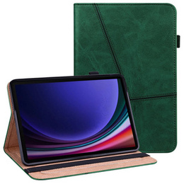 Husă pentru Samsung Galaxy Tab S10 Lite / S10 FE / S9 FE / S9, Classic, cu spațiu pentru stylus, verde