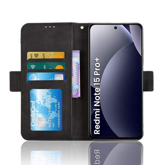 Husă cu slot pentru carduri pentru Xiaomi Redmi Note 15 Pro Plus 5G / Poco M8 Pro 5G
