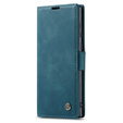Husa CASEME pentru Samsung Galaxy S22 Ultra, Leather Wallet Case, verde