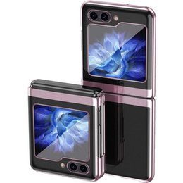 Husă pentru Samsung Galaxy Z Flip7 FE / Z Flip6, PC Case, transparent / roz