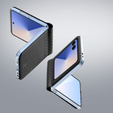 Husă Dux Ducis pentru Samsung Galaxy Z Flip7 5G, Bril, negru