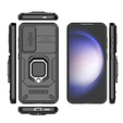 Husă pentru Samsung Galaxy S24, KickStand Camera Lens, negru