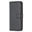 Husa cu clapetă pentru Xiaomi Redmi Note 13 Pro 4G, BINFEN Wallet, negru