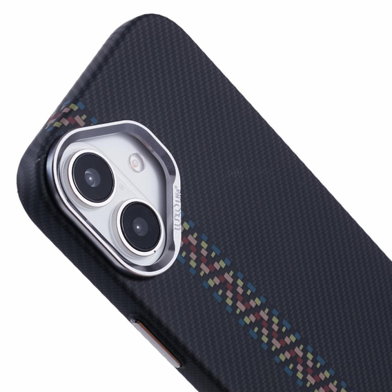 Carcasa pentru iPhone 16 Plus, Carbon Fiber MagSafe, negru