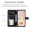 Husă cu clapetă pentru Samsung Galaxy S25 FE, Rhombus Crossbody Leather, negru