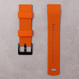 ERBORD Curea universală de silicon ERBORD 22mm, Dual Color, portocalie / neagră / catarama neagră