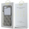 GUESS Huse pentru Samsung Galaxy Z Flip7 FE / Z Flip6, 4G Charms Collection Hardcase, maro