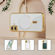 Husă pentru iPhone 16 Plus, Electro MagSafe, de aur + Sticlă pentru ecran