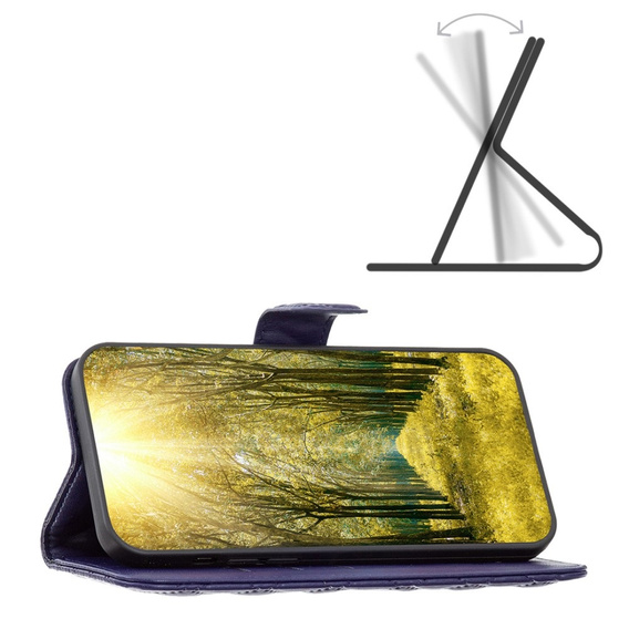 Cu clapetă pentru Xiaomi Redmi Note 13 Pro 5G, Wallet, BINFEN COLOR, albastru