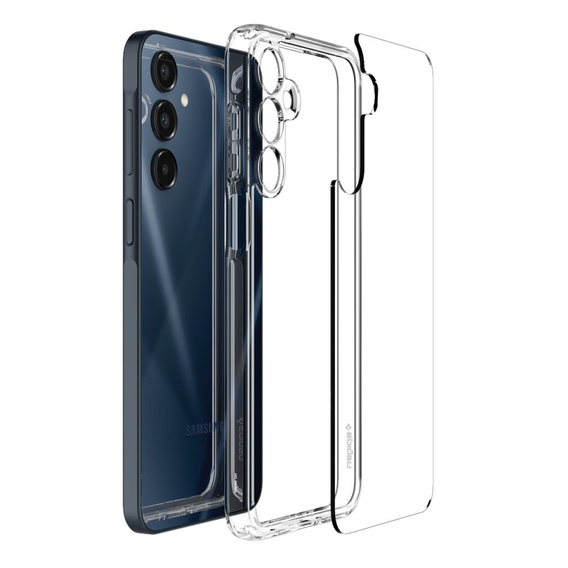 Carcasa Spigen pentru Samsung Galaxy A16 4G / 5G, Ultra Hybrid, transparentă + sticlă temperată 9H