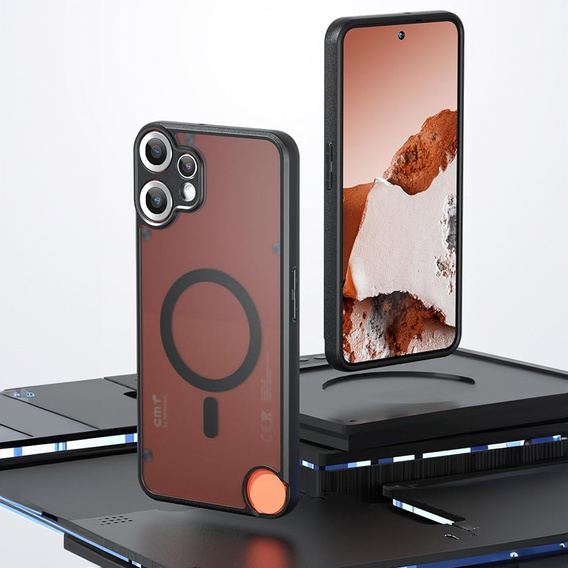 Husă pentru CMF Nothing Phone 2 Pro, pentru MagSafe, ERBORD Matt Case, negru