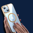 Huse pentru iPhone 14 Plus, ERBORD Hybrid MagSafe Case, de aur