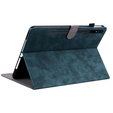 Huse pentru Samsung Galaxy Tab S9, Wallet Pen Slot, albastru
