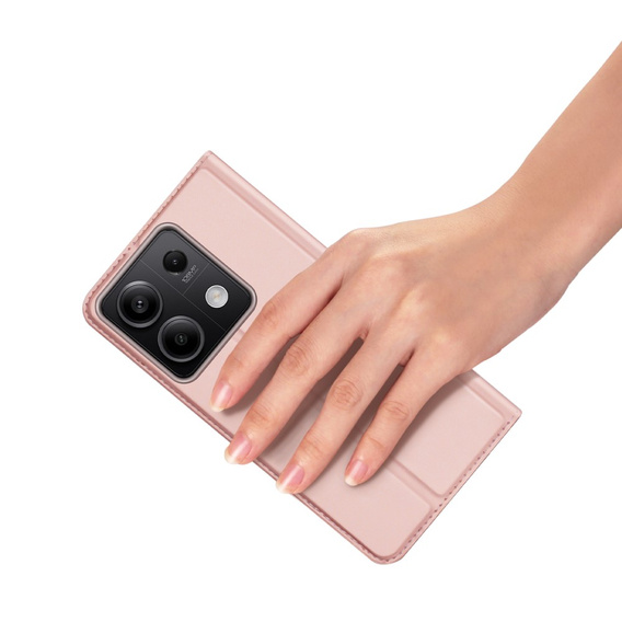 Dux Ducis Huse pentru Xiaomi Redmi Note 13 5G, Skinpro, roz rose gold