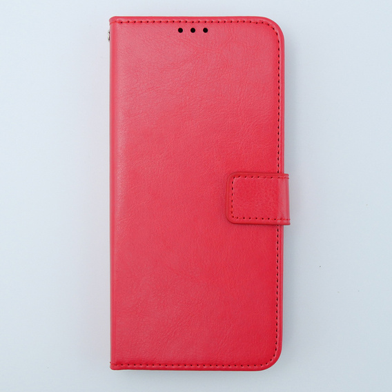 Cu clapetă pentru Motorola Moto G54 5G, Crazy Horse Wallet, roșu