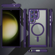 Husă pentru Samsung Galaxy S23 Ultra, ERBORD Impact Guard, MagSafe, violet închis