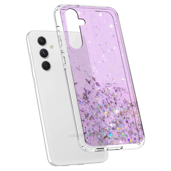 Huse pentru Samsung Galaxy A54 5G, Glittery, violet