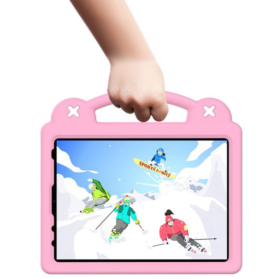 Husă pentru copii pentru iPad Air 10.9" 2022/2020 (5/4 gen.) / Pro 11" 2022/2021/2020 (4/3/2 gen.), Cute Patterns, cu suport, roz