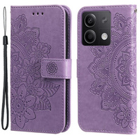 Cu clapetă pentru Xiaomi Redmi Note 13 5G, Mandala, violet