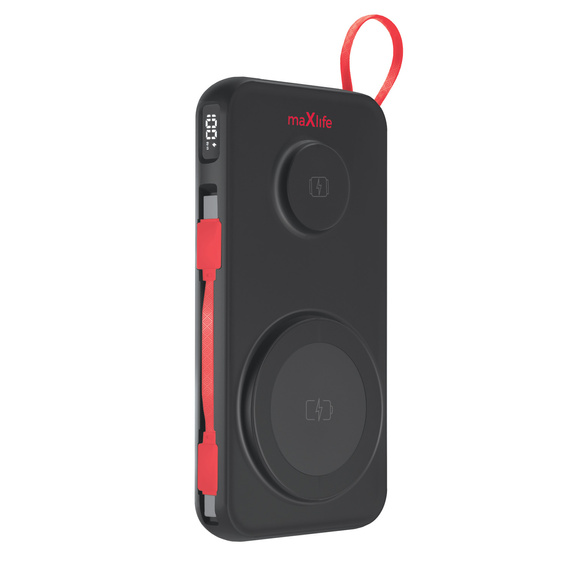 Baterie externă wireless Maxlife 3-în-1, 10.000 mAh, pentru dispozitive cu USB-C/USB-A