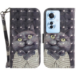 Cu clapetă pentru Oppo Reno 11F 5G, Wallet, cat