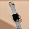 Pasek Silikonowy do Apple Watch 1/2/3/4/5/6/7/8/SE/ULTRA 42/44/45/49mm, Jasnoszary