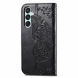 Cu clapetă pentru Samsung Galaxy M15 5G, Butterfly, negru