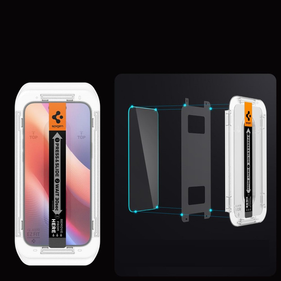 SPIGEN Glas.TR EZ Fit sticlă temperată (2 buc) pentru iPhone 17 Pro Max / 16 Pro Max