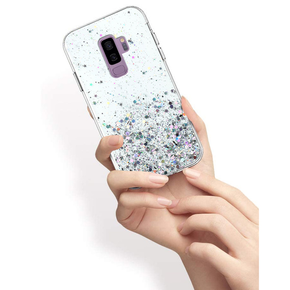 Huse pentru Samsung Galaxy S9+ Plus, Glittery, transparentă