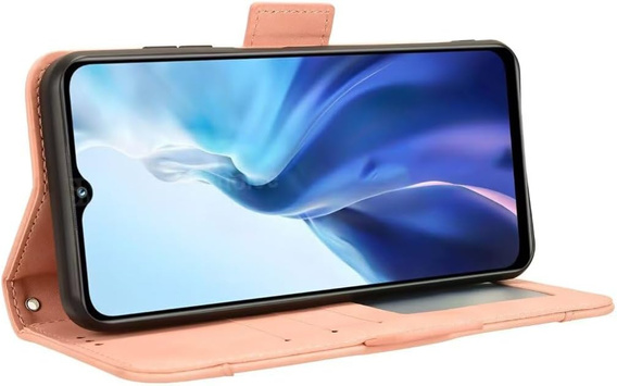 Cu clapetă pentru Realme Note 70T 4G, Card Slot, roz