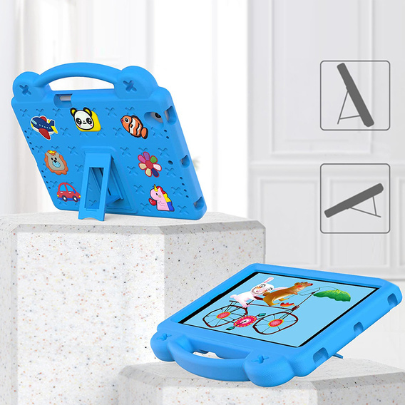 Husă pentru copii pentru Lenovo Tab M10 X505F X605F / Tab P10-X705F/L / Huawei T5 10.1, Cute Patterns, cu suport, albastru