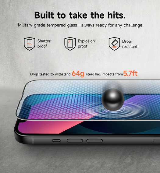 2x sticlă temperată SURITCH pentru iPhone 16e / 14 / 13 Pro