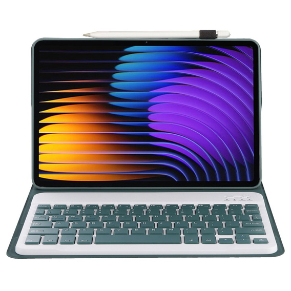 Carcasă cu tastatură bluetooth pentru Xiaomi Pad 7 / 7 Pro, verde