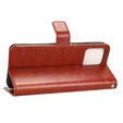 Cu clapetă pentru T Phone 5G, Crazy Horse Wallet, maro