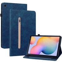 Huse pentru Samsung Galaxy Tab S6 Lite, Wallet Pen Slot, albastru