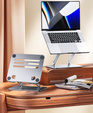 Suport pentru laptopuri din oțel până la 17", ERBORD P89, gri