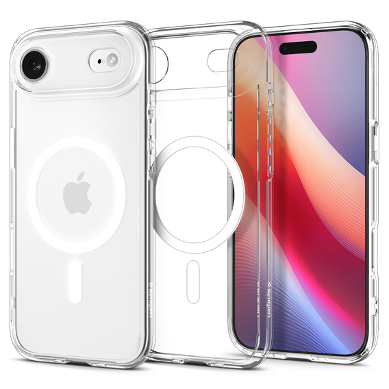 Carcasă Spigen Ultra Hybrid MagSafe pentru iPhone Air, transparentă/albă