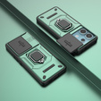 Husă pentru Xiaomi Redmi Note 13 Pro 5G, KickStand Camera Lens, verde