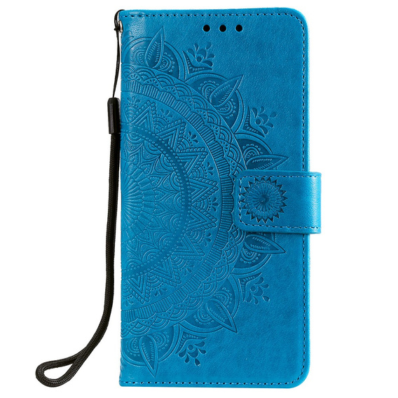 Cu clapetă pentru Xiaomi Redmi 10, Mandala, albastru