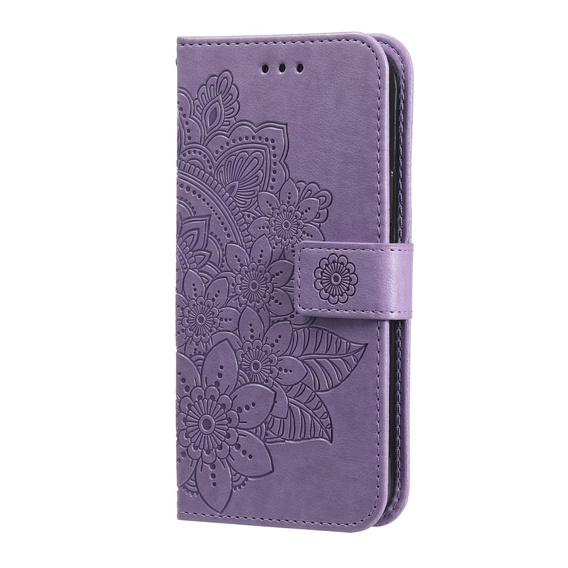 Cu clapetă pentru Samsung Galaxy A13 4G, Mandala Flower, violet