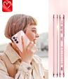 Huse pentru Samsung Galaxy A54 5G, Electro heart, roz rose gold + 2x sticlă 9H