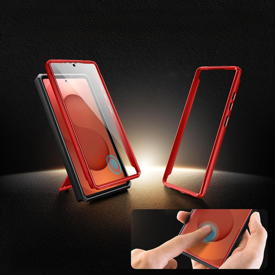 Carcasă robustă pentru Samsung Galaxy S25 Ultra – Tongate MECH Series Clip, negru