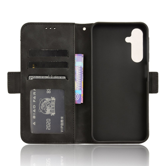 Cu clapetă pentru Samsung Galaxy A25 5G, Card Slot, negru
