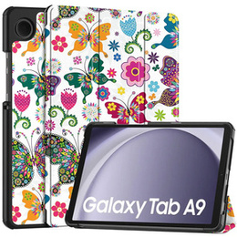 Husă pentru Samsung Galaxy Tab A9, Smartcase, Butterfly