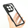 Carcasă pentru OnePlus 12 5G, Fusion Hybrid, cu protecție pentru camera foto, transparent / negru