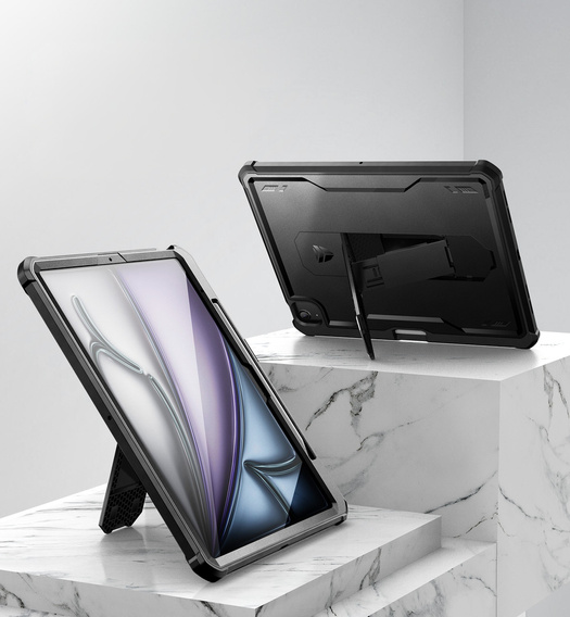 Husă blindată pentru iPad Air 13" 2025/2024 (7/6 gen.), Dexnor Full Body, negru