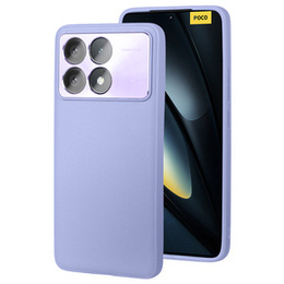 Husă din piele pentru Xiaomi Poco F6 Pro, leather hybrid, violet